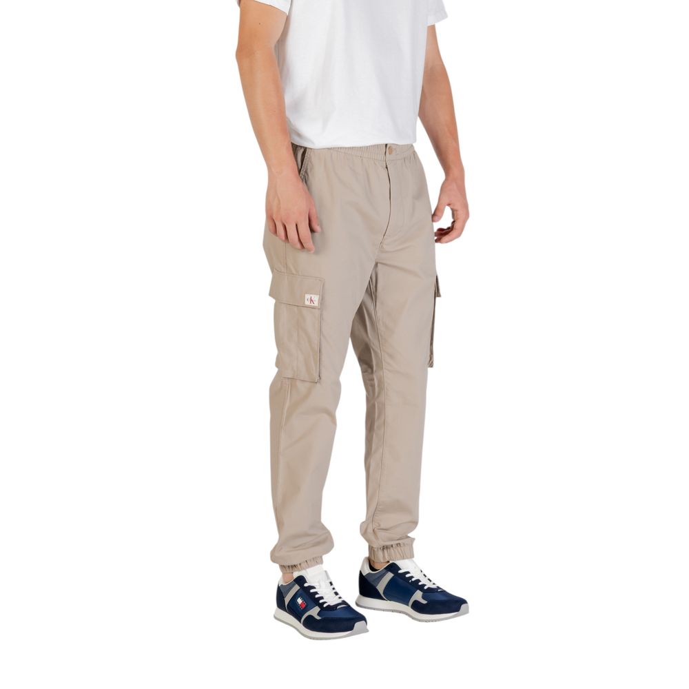 Calvin Klein Jeans Braune Cargohose aus Baumwolle