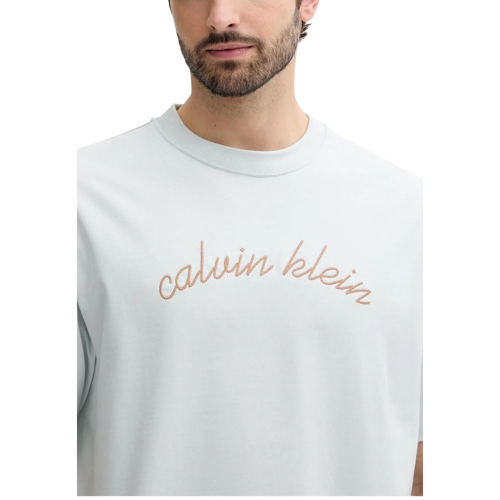 Calvin Klein Jeans Blaues Baumwoll-T-Shirt