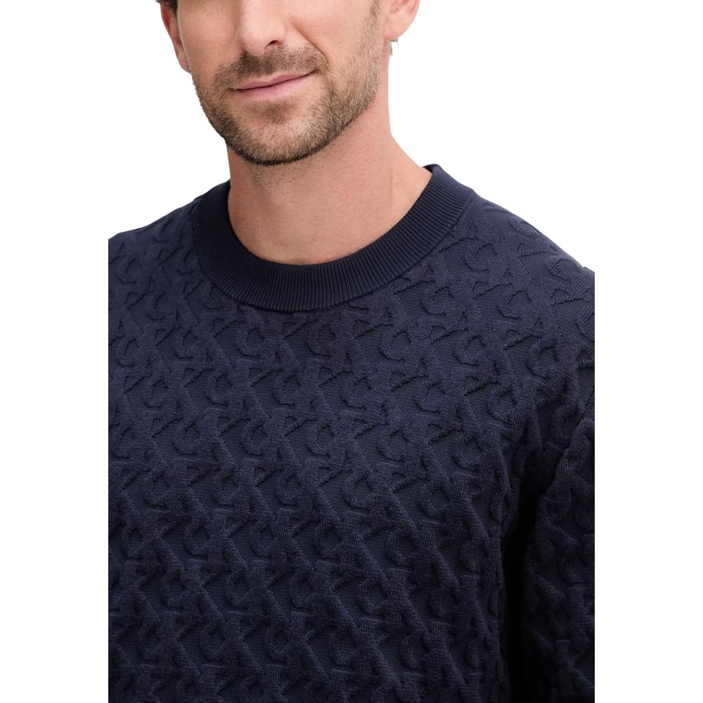 Calvin Klein Jeans Blauer Baumwoll-Sweatshirt