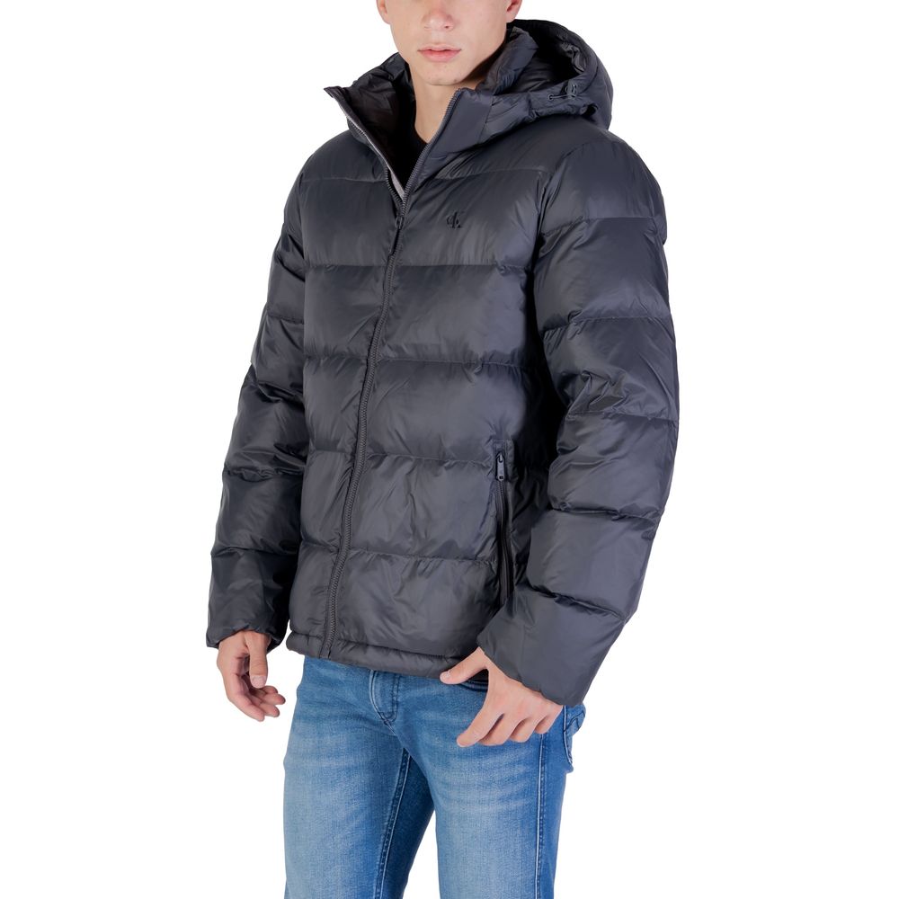 Calvin Klein Jeans Grey Polyamide Coat