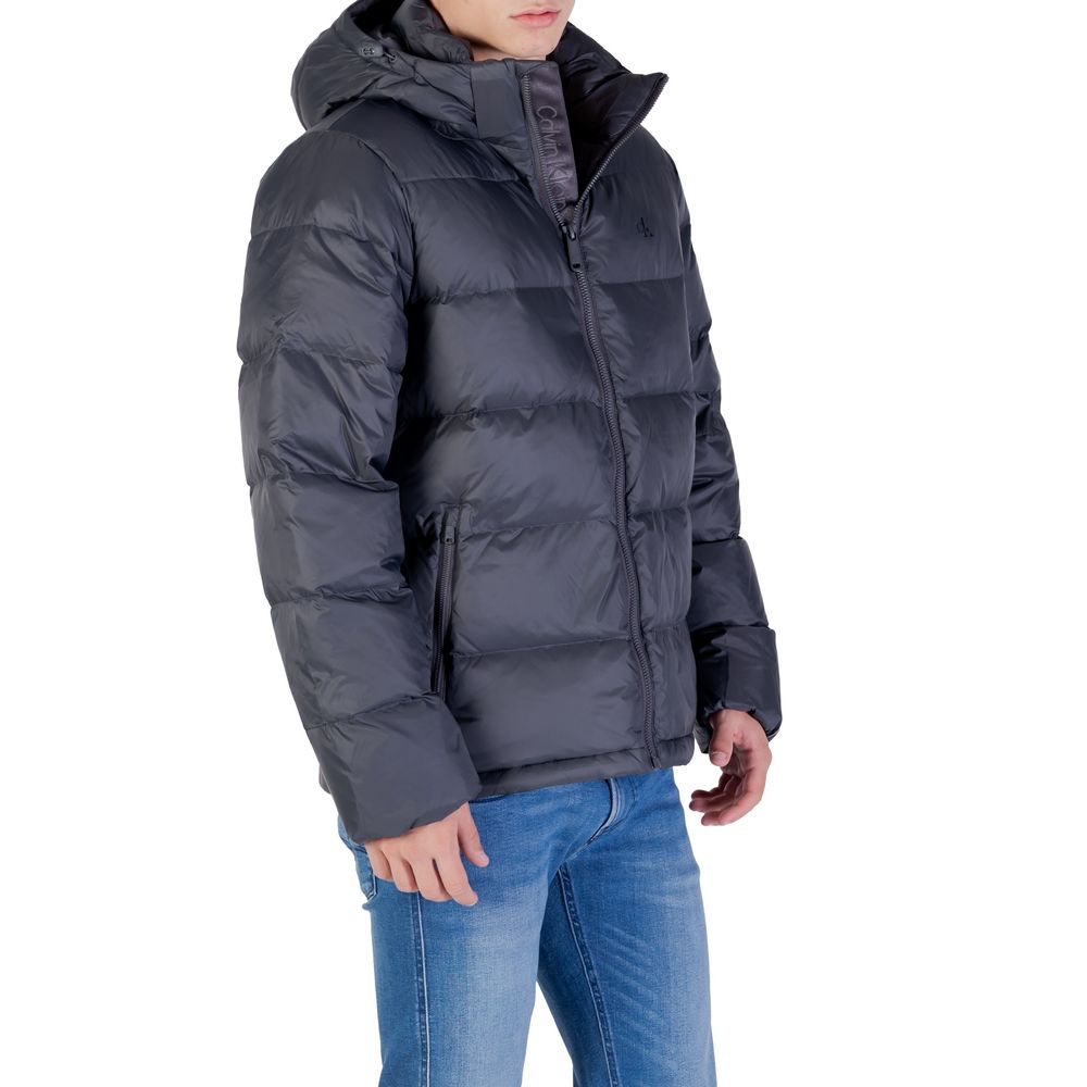 Calvin Klein Jeans Grey Polyamide Coat