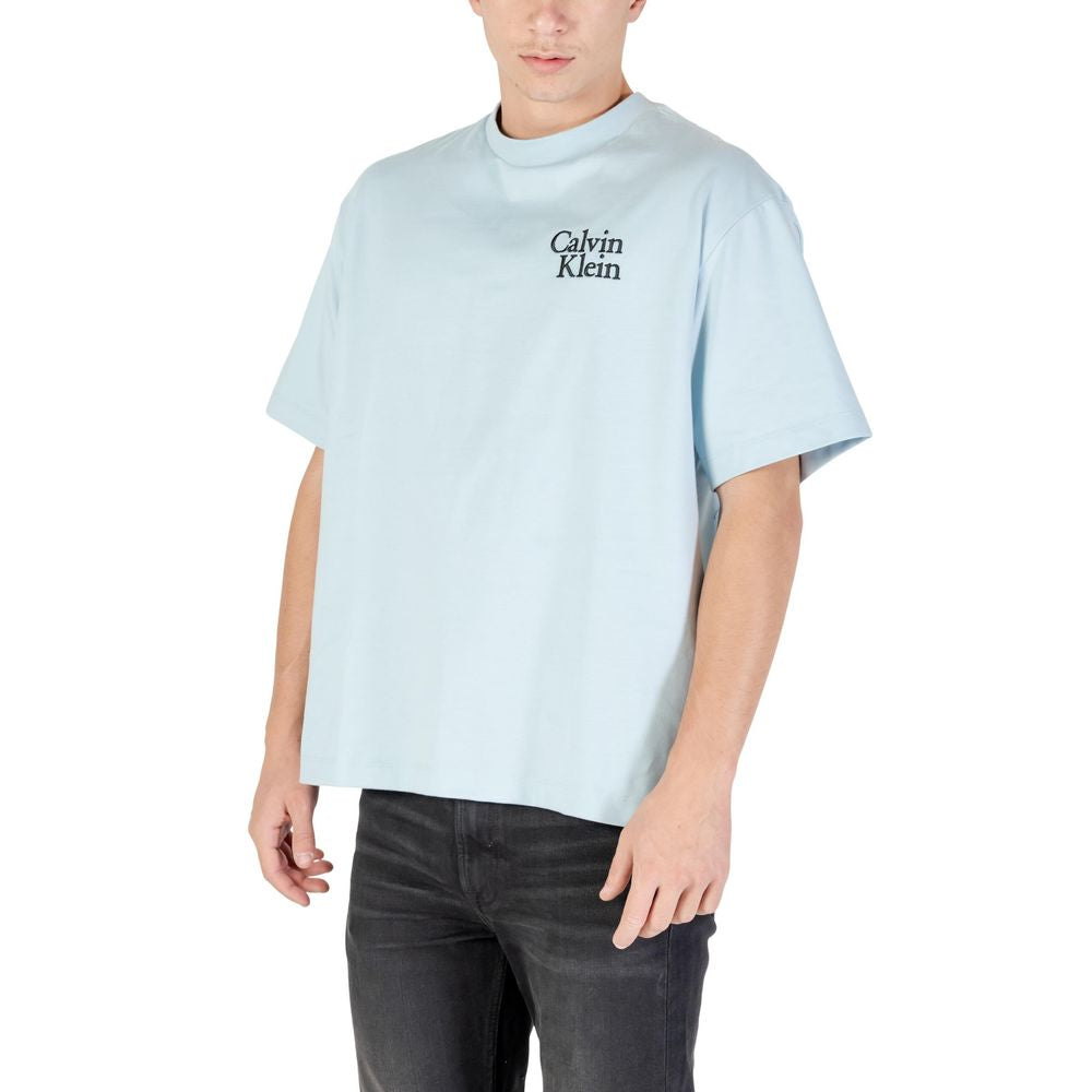 Calvin Klein Jeans Blaues Baumwoll-T-Shirt
