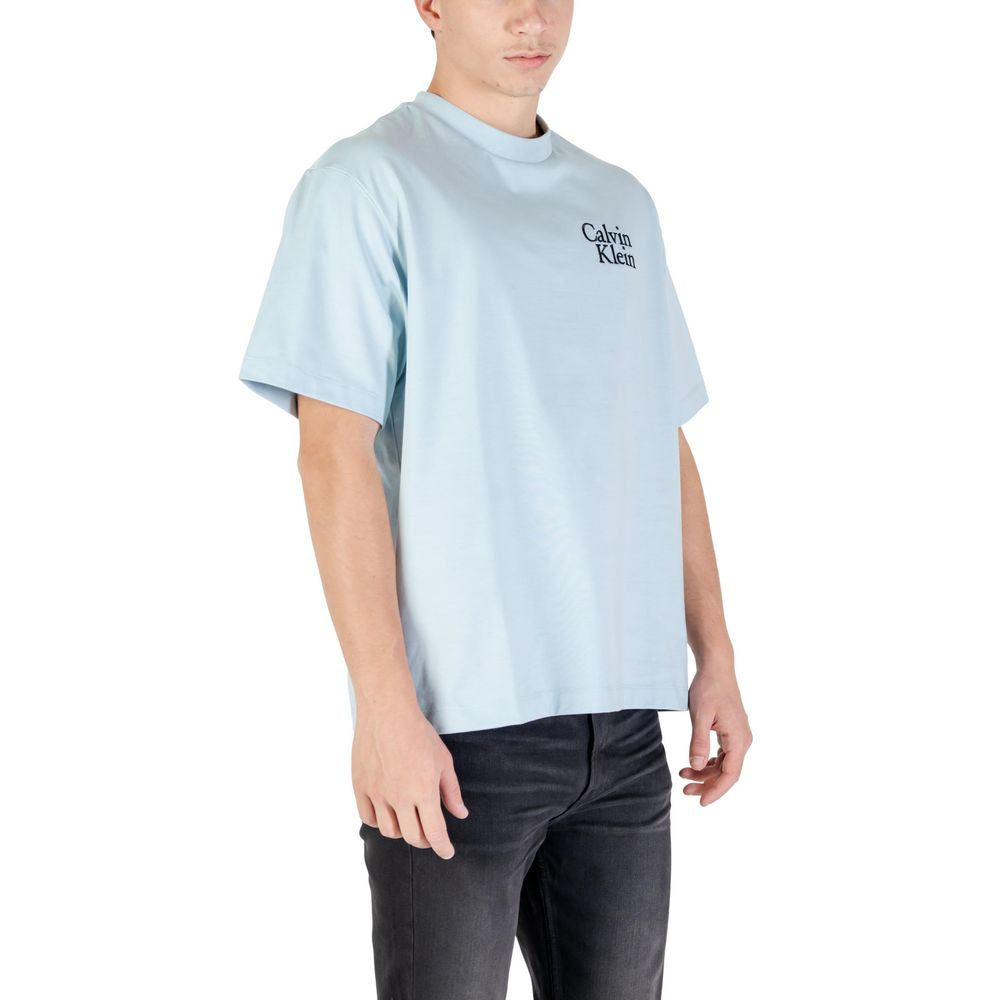 Calvin Klein Jeans Blaues Baumwoll-T-Shirt