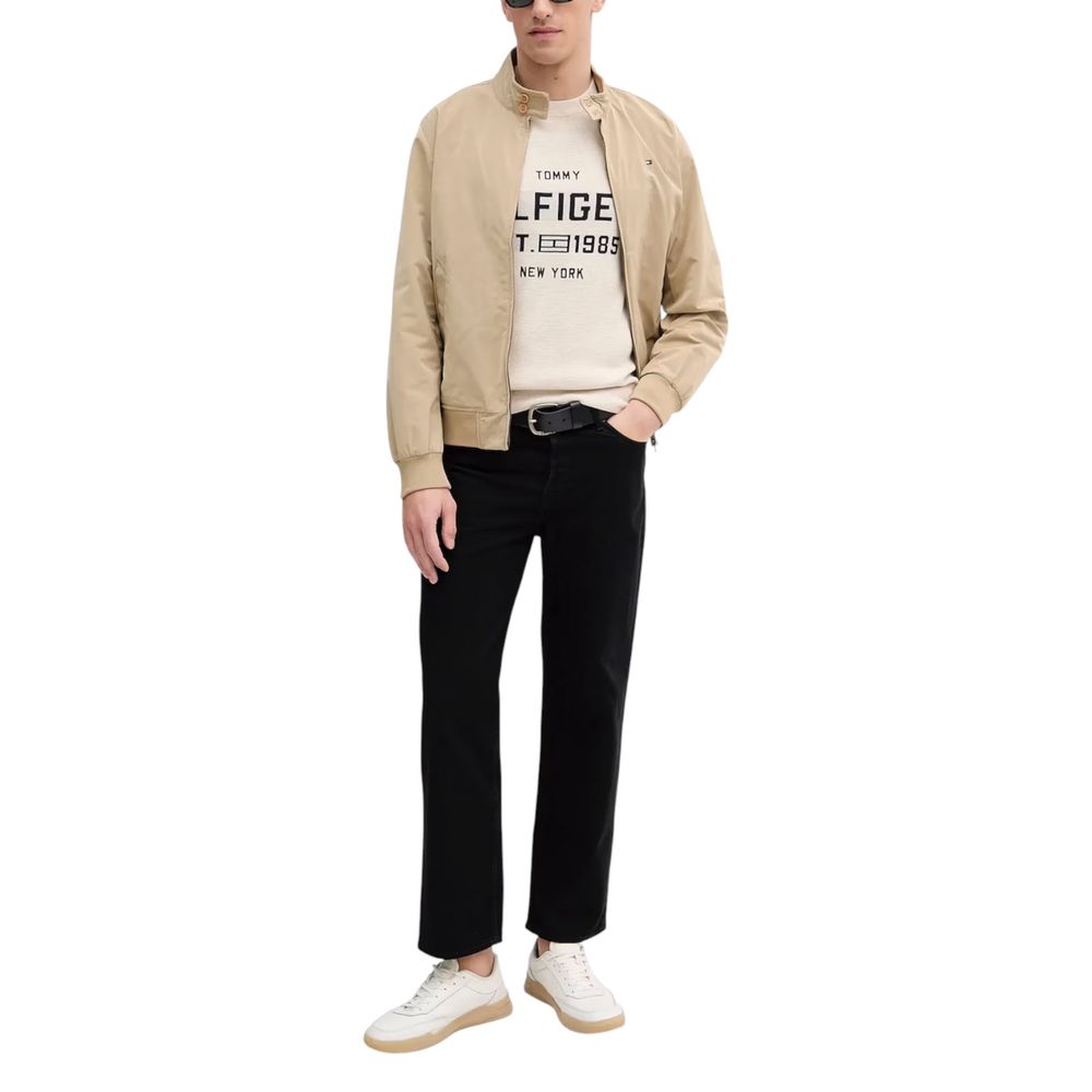 Tommy Hilfiger Beige Bio-Baumwoll-Sweatshirt