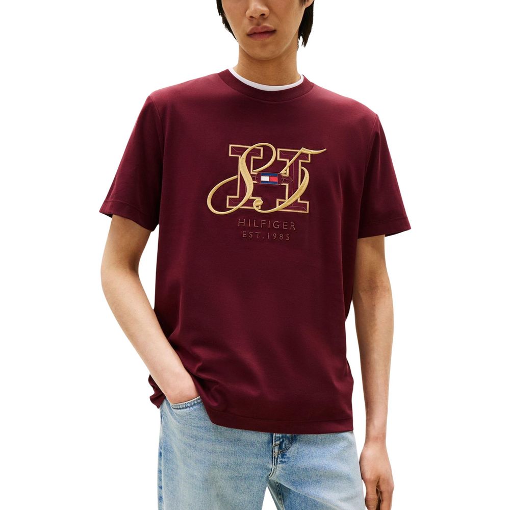 Tommy Hilfiger Burgundy Cotton Sportswear