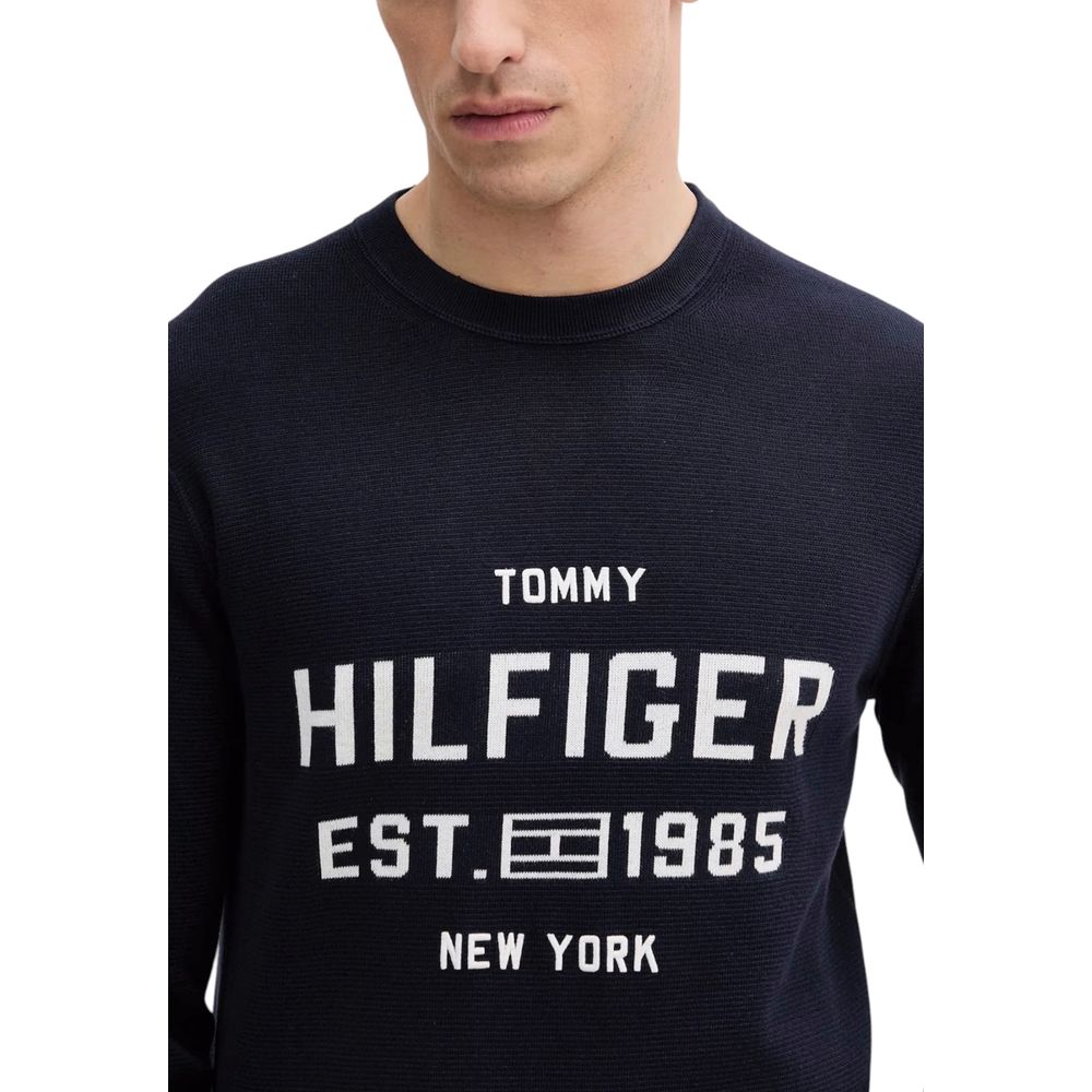 Tommy Hilfiger Blauer Bio-Baumwoll-Sweatshirt