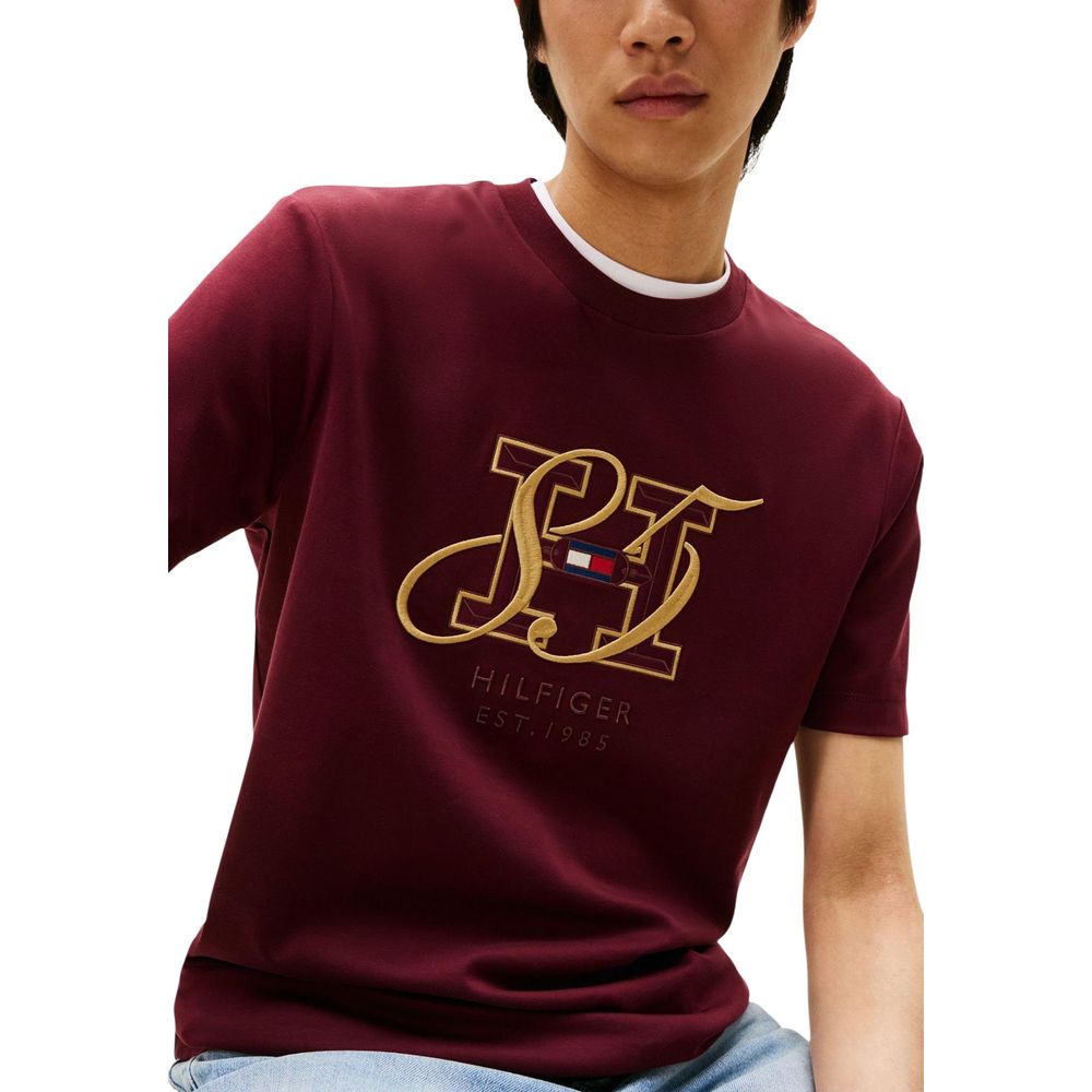 Tommy Hilfiger Burgundy Cotton Sportswear