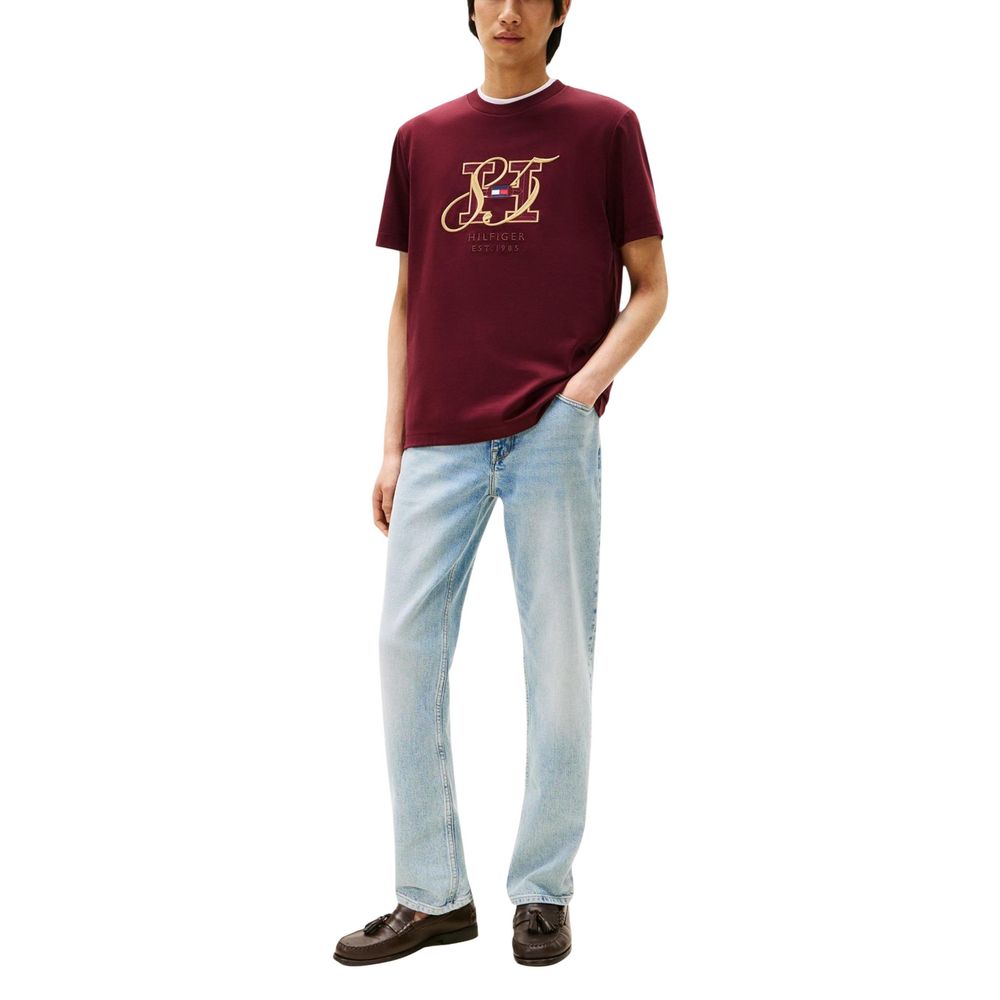 Tommy Hilfiger Burgundy Cotton Sportswear