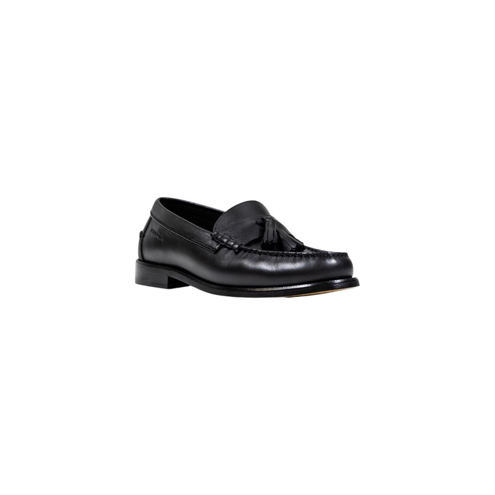Tommy Hilfiger Schwarze Loafer aus Leder zum Hineinschlüpfen