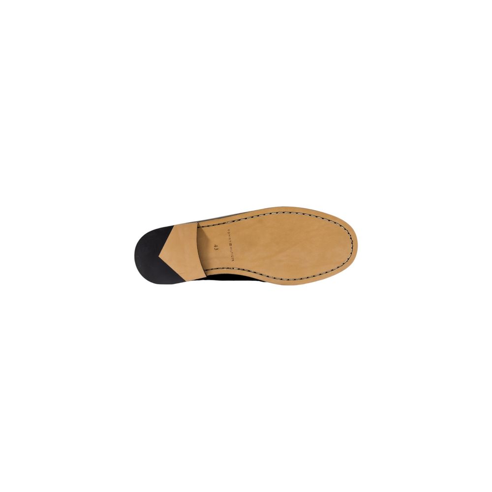 Tommy Hilfiger Schwarze Loafer aus Leder zum Hineinschlüpfen