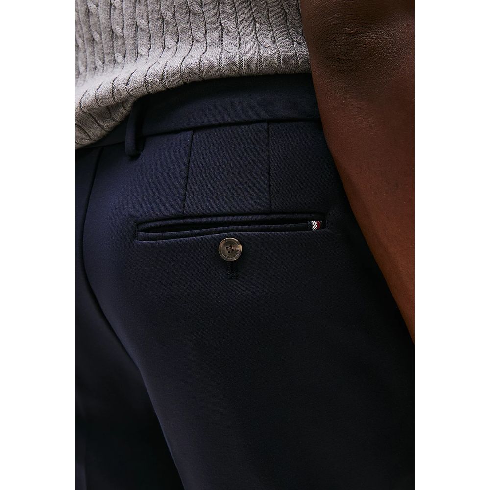 Tommy Hilfiger Blue Suit Trousers made from Recycled Polyester