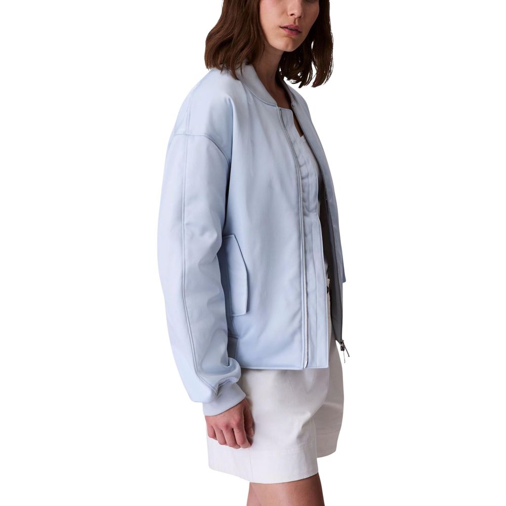 Calvin Klein Jeans Blauer Bomber aus recyceltem Polyester