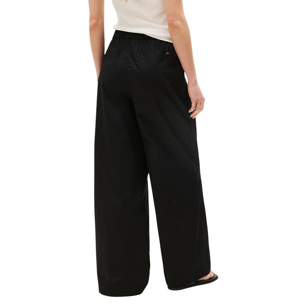 Tommy Hilfiger Organic Cotton Black Casual Trousers