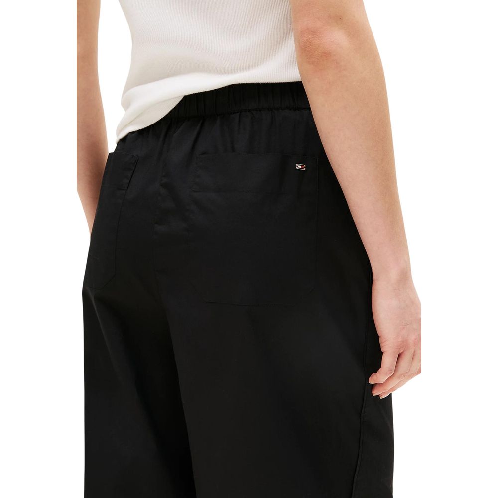 Tommy Hilfiger Organic Cotton Black Casual Trousers