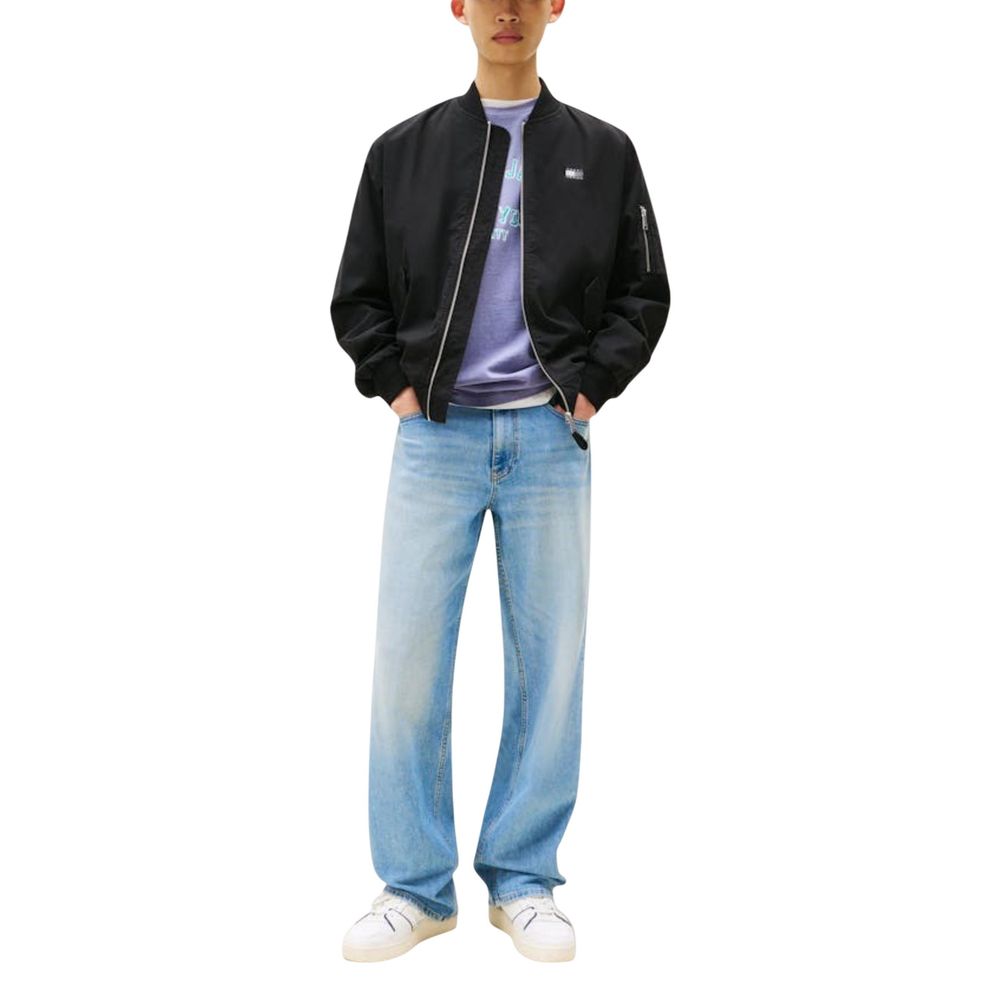 Tommy Hilfiger Jeans Recycled Cotton Black Bomber