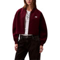 Calvin Klein Jeans Burgundy Viscose Bomber Jacket