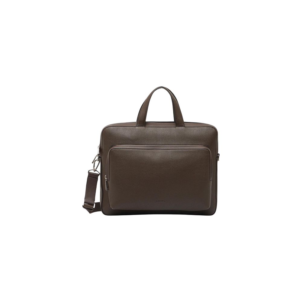 Calvin Klein Braune Polyethylen-Aktentasche