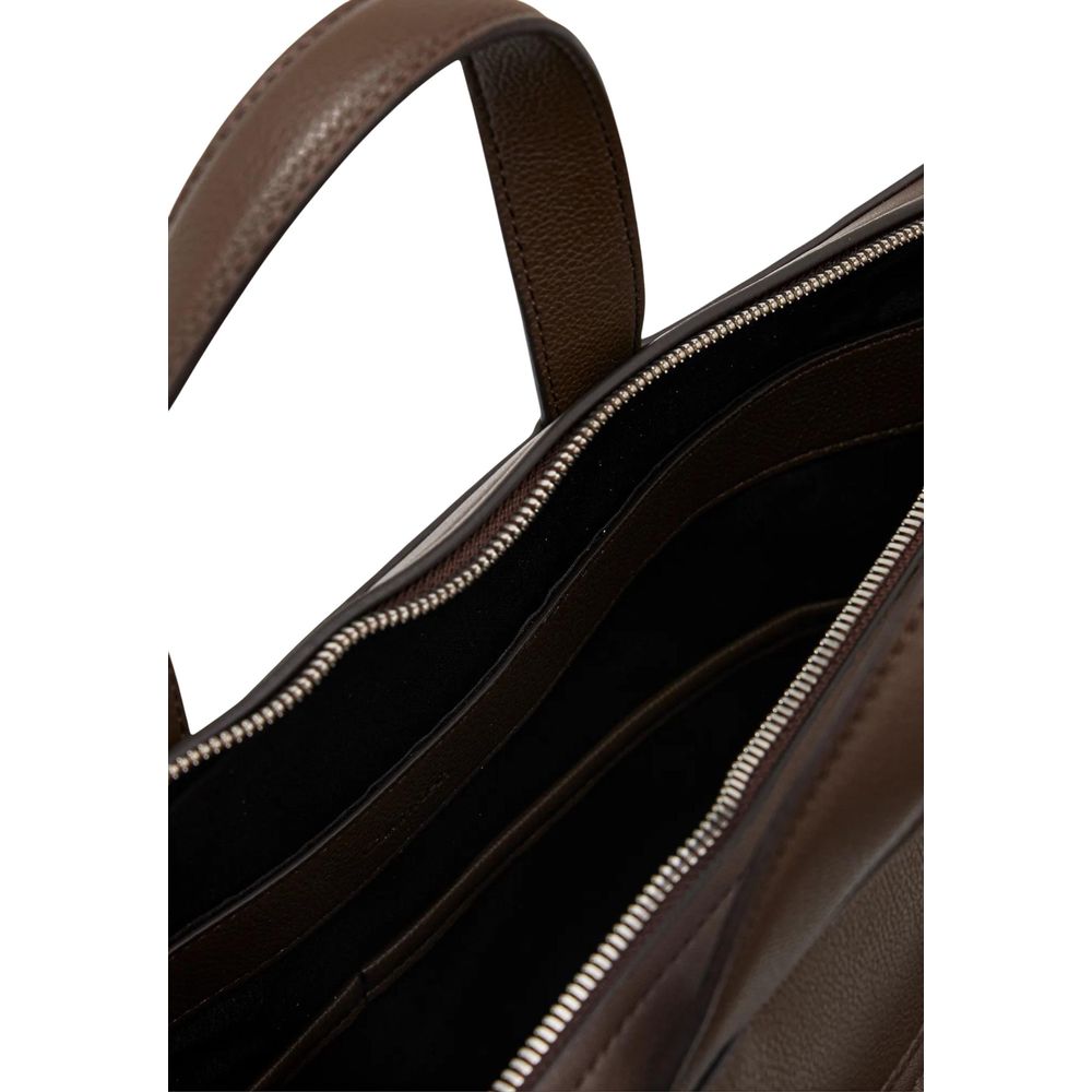 Calvin Klein Braune Polyethylen-Aktentasche