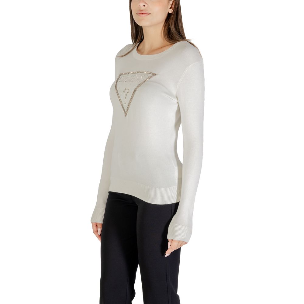 Guess Cremefarbener Sweatshirt aus Viskose