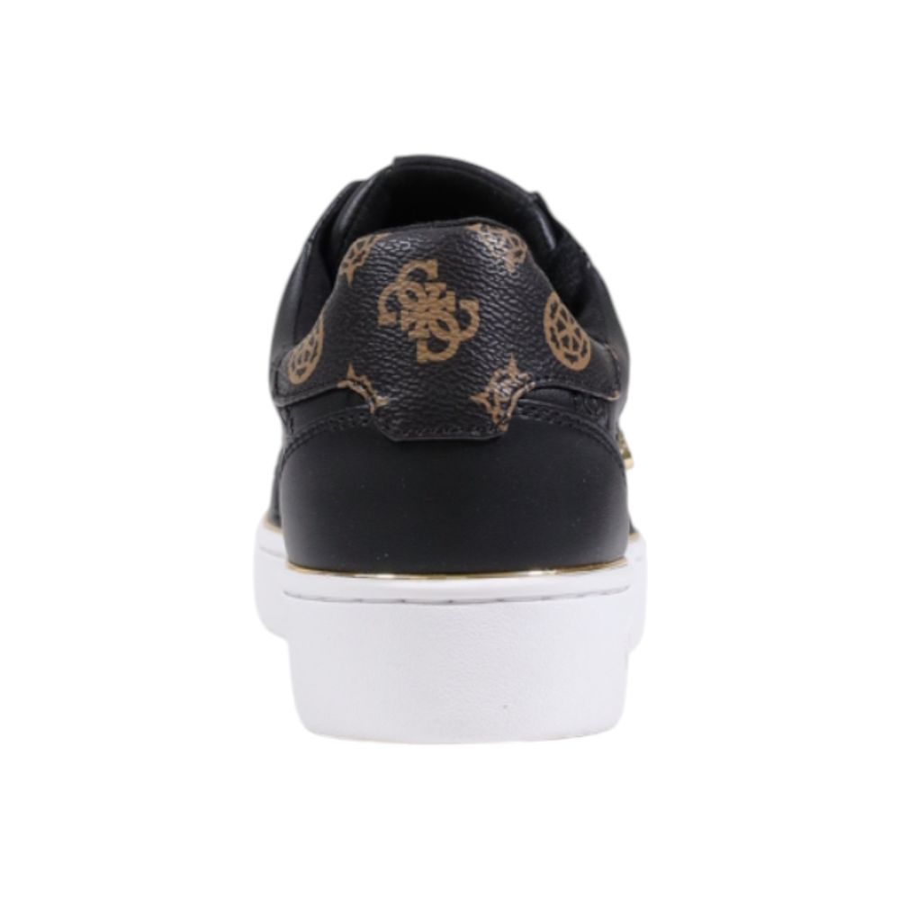 Guess Schwarze Low-Top-Sneaker aus Polyethylen