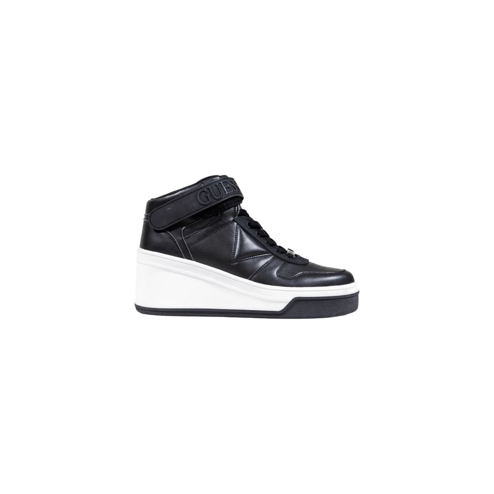 Guess Schwarze Plateau-Sneaker aus Polyethylen