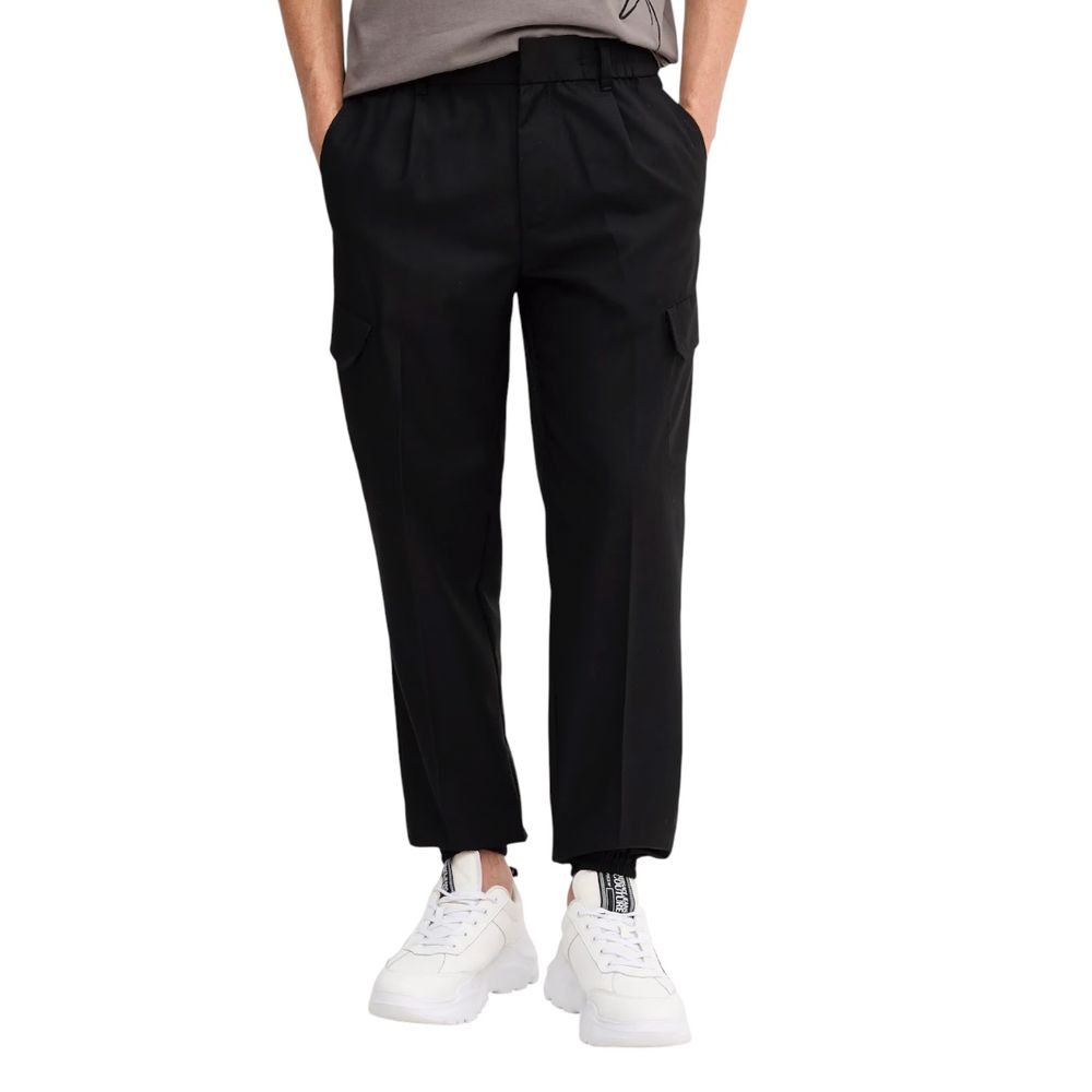 Armani Exchange Schwarze Freizeithose aus Polyester