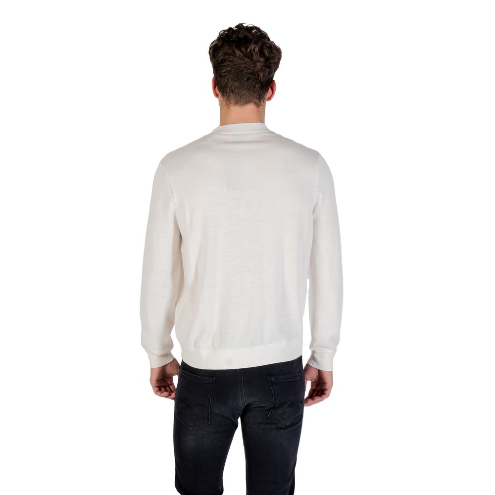 Armani Exchange White Marabou Sweater