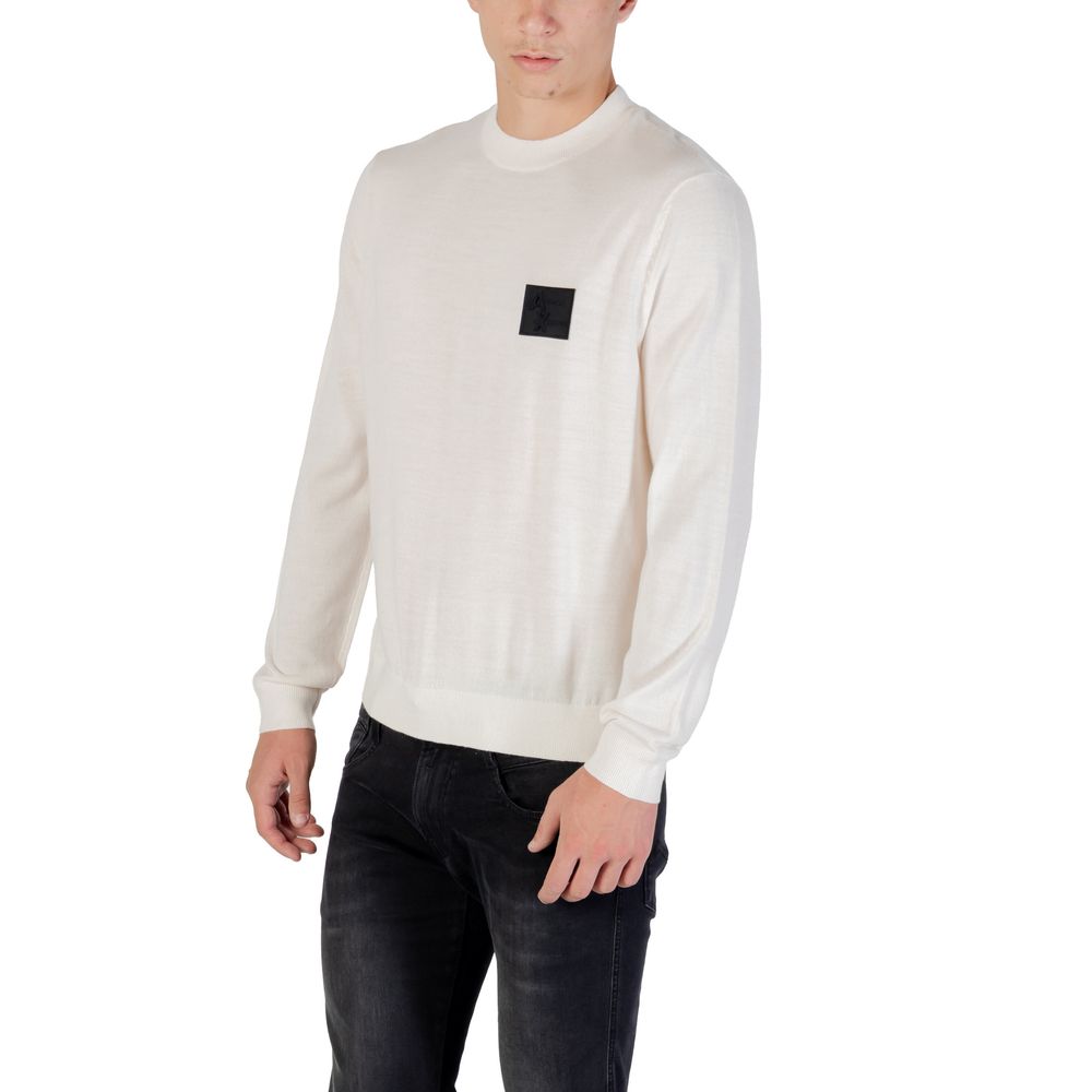 Armani Exchange White Marabou Sweater