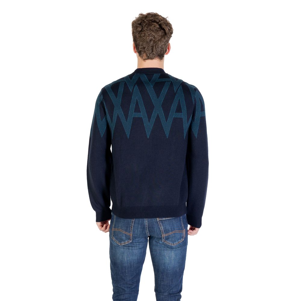 Armani Exchange Black Sweatshirt with Marabou Details