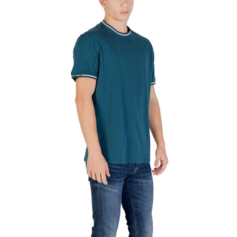 Armani Exchange Schwarzes Baumwoll-T-Shirt