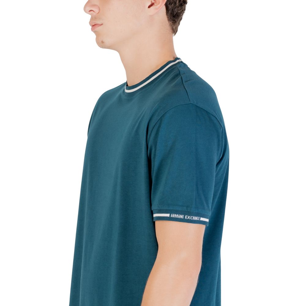 Armani Exchange Schwarzes Baumwoll-T-Shirt