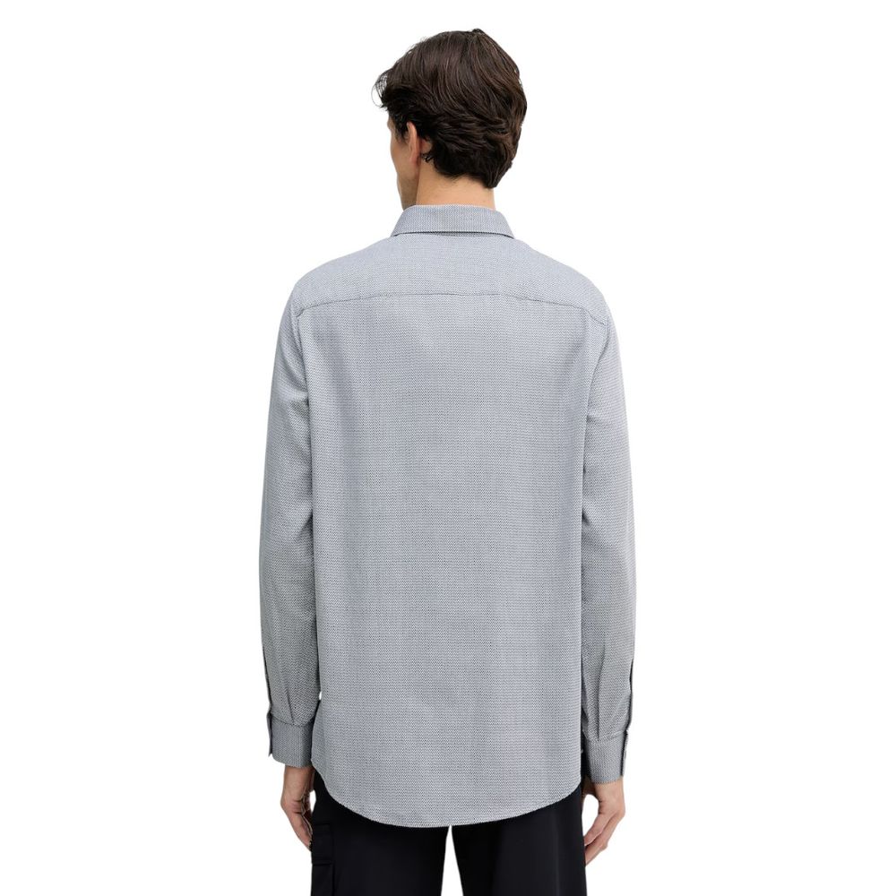 Armani Exchange Schwarzes und weißes Baumwollhemd
