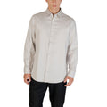Armani Exchange Graues Hemd aus Baumwolle mit Muster