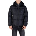 Armani Exchange Blauer Polyamid-Mantel