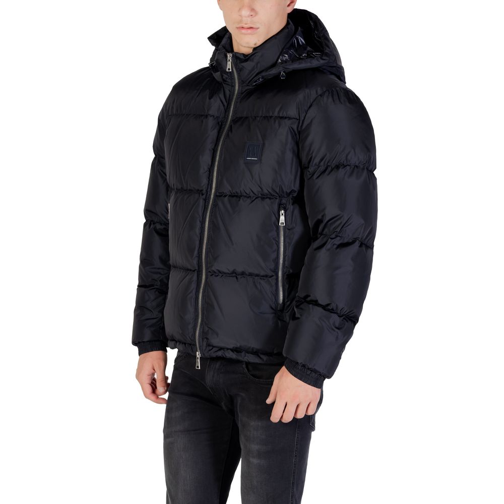 Armani Exchange Blauer Polyamid-Mantel
