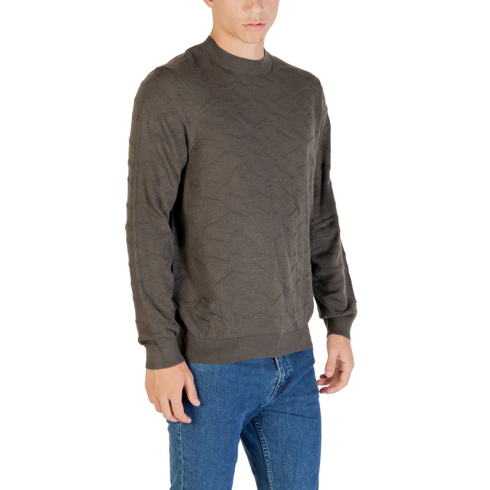 Armani Exchange Grüner Marabou-Pullover