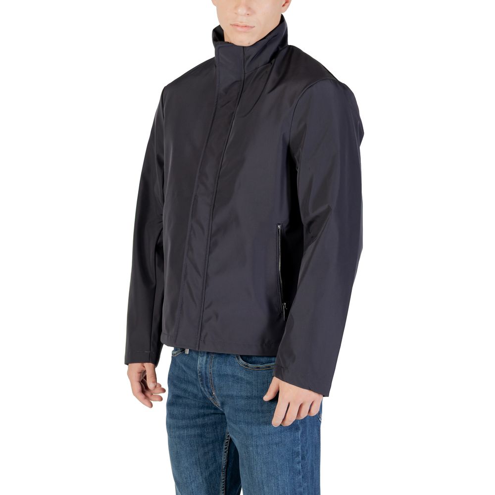 Armani Exchange Blaue Polyester-Ganzjahresjacke