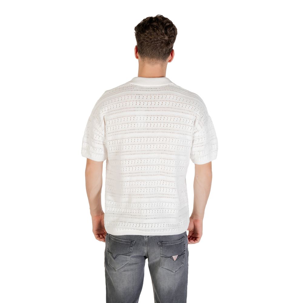 Only & Sons Weißes Baumwoll-T-Shirt mit kurzen Ärmeln