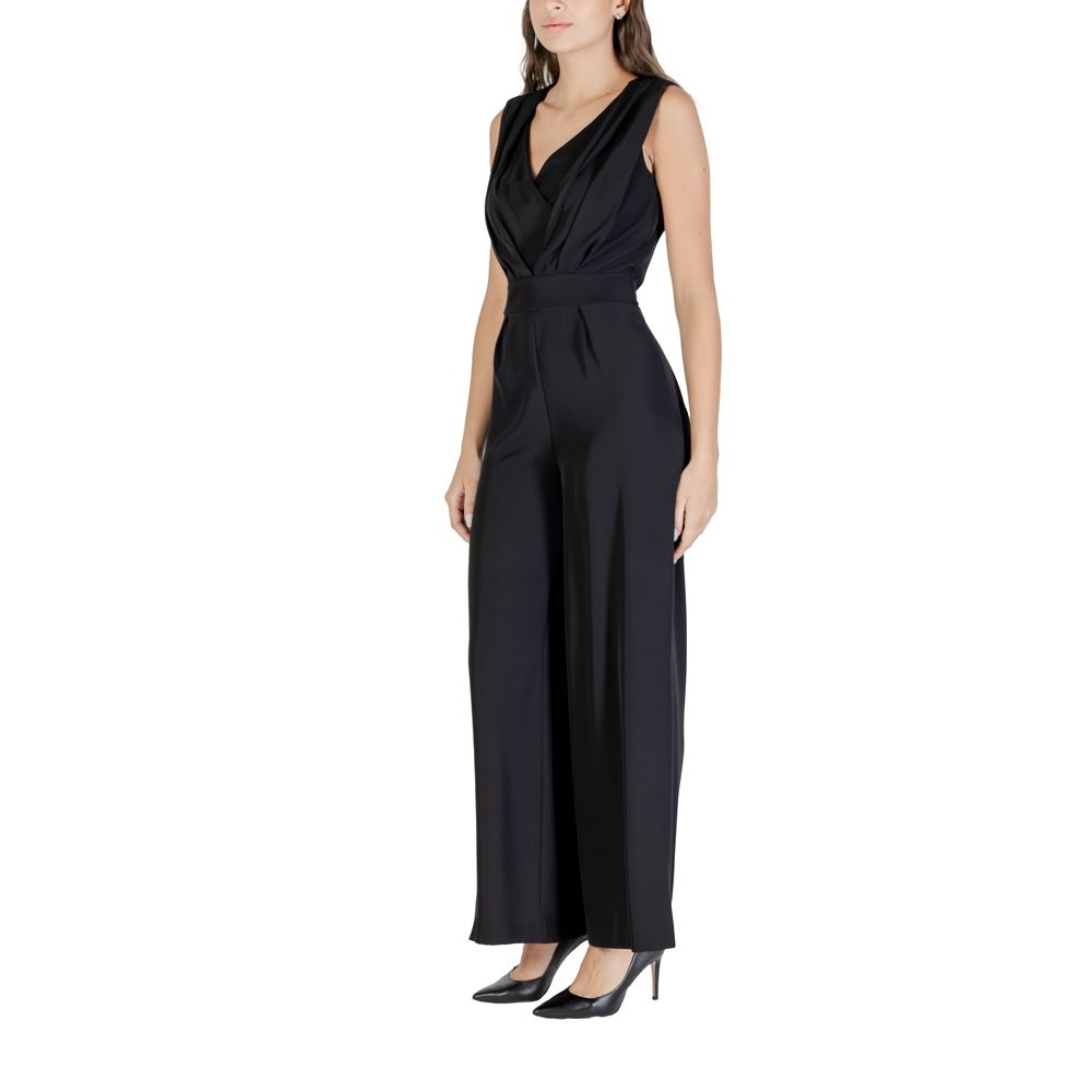 Rinascimento Schwarzer Jumpsuit aus Polyester