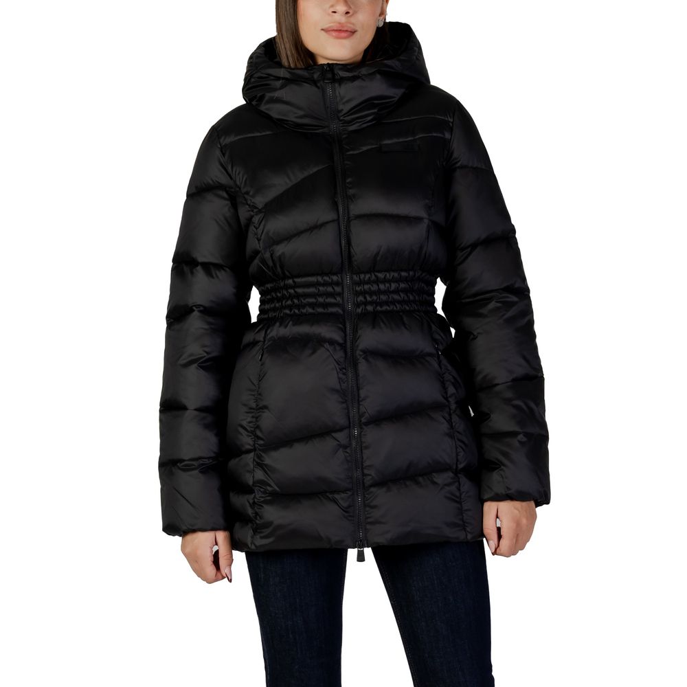 EA7 Emporio Armani Schwarzer Polyamid-Bomber