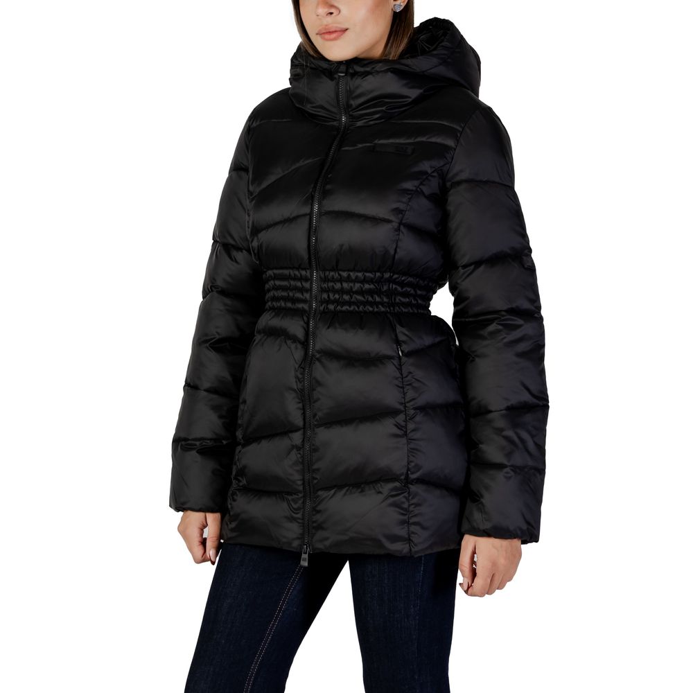 EA7 Emporio Armani Schwarzer Polyamid-Bomber
