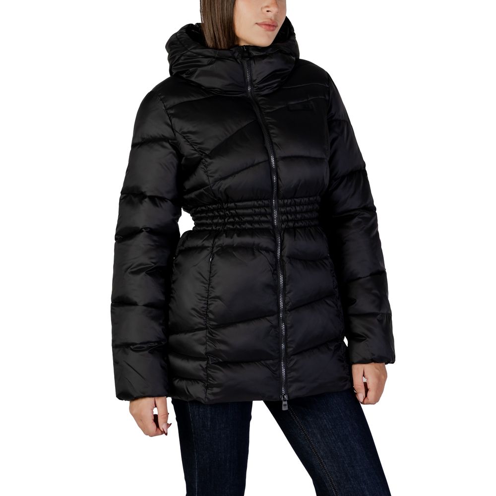 EA7 Emporio Armani Schwarzer Polyamid-Bomber