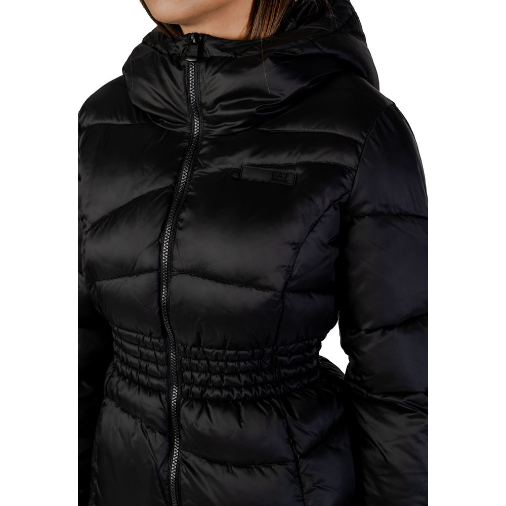EA7 Emporio Armani Schwarzer Polyamid-Bomber