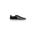 EA7 Emporio Armani Schwarze und weiße Leder-Sneaker