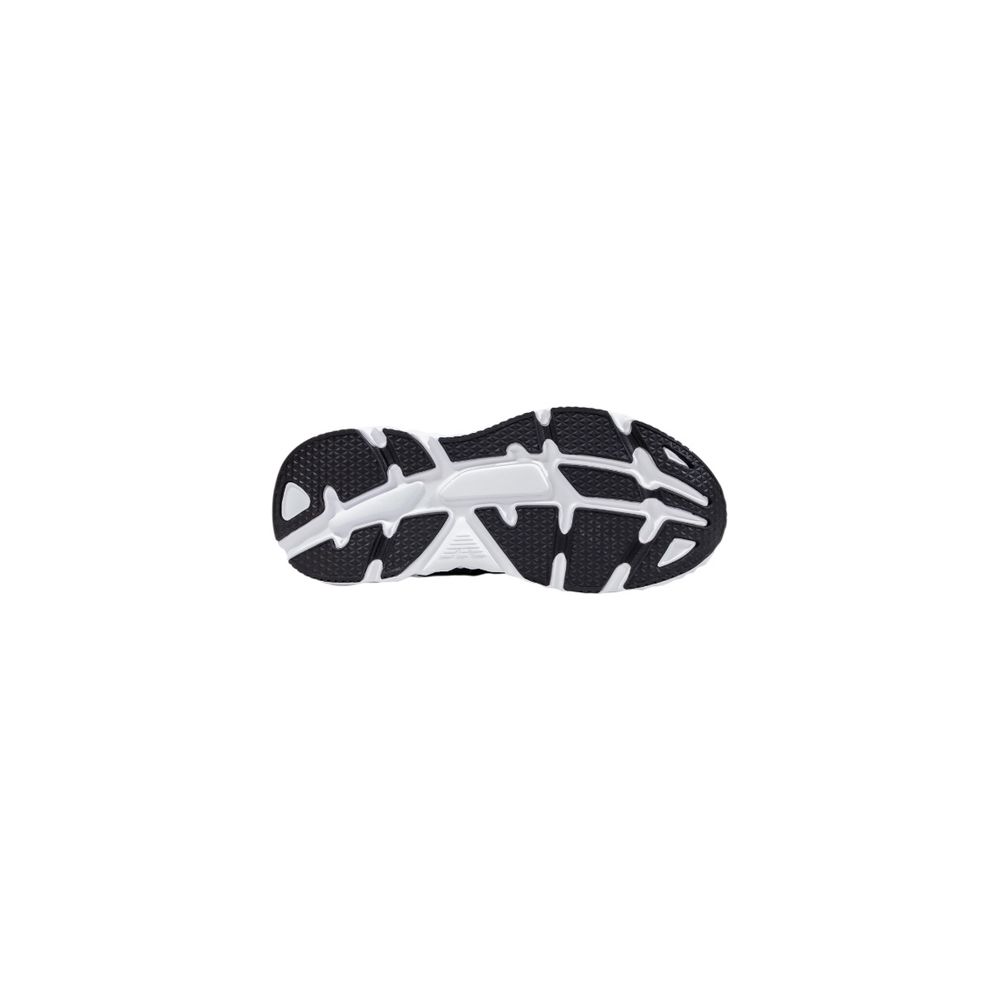 EA7 Emporio Armani Schwarze und weiße Sportschuhe aus Polyester