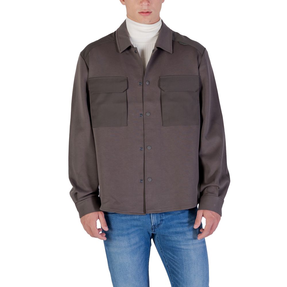 Antony Morato Grünes Denim-Hemd