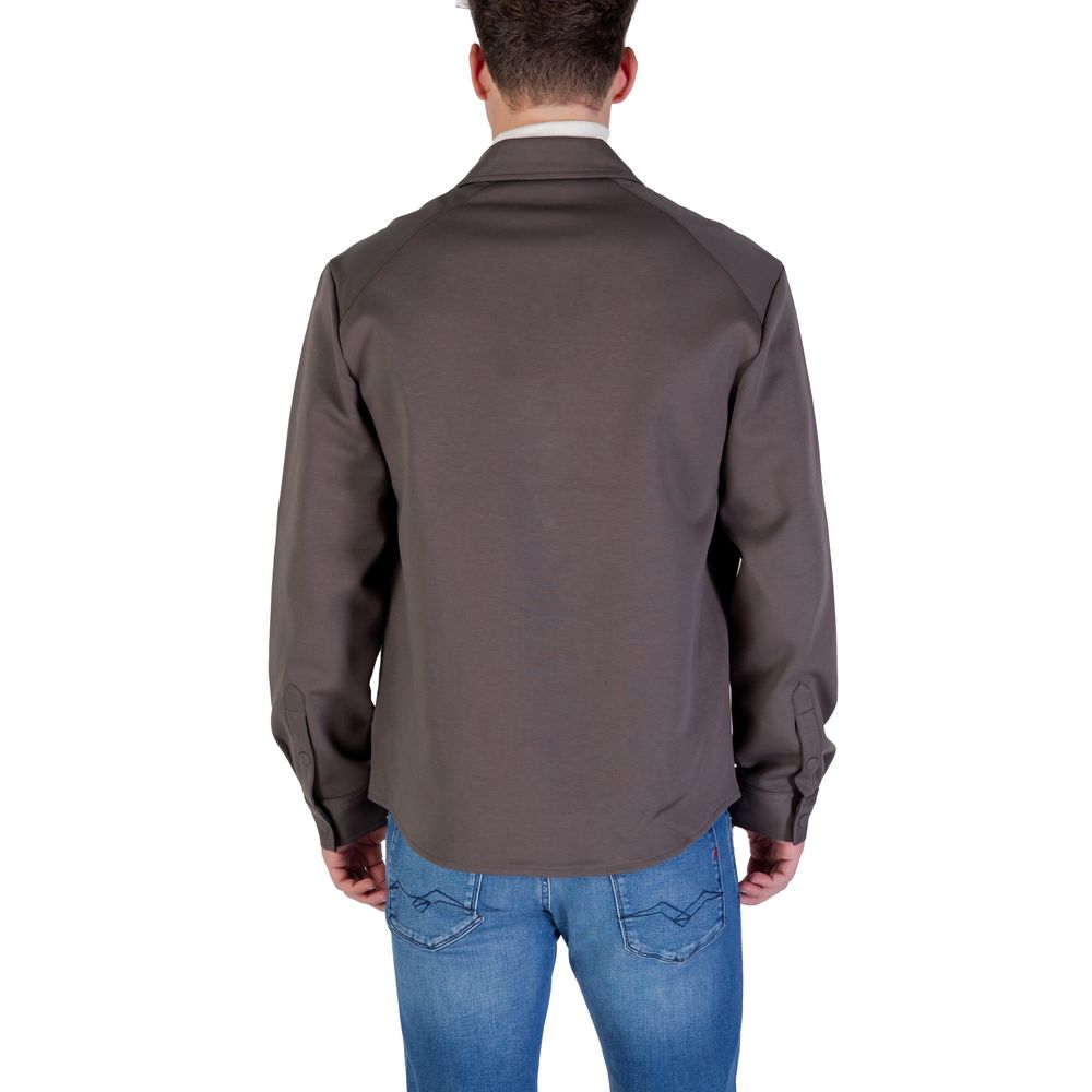 Antony Morato Grünes Denim-Hemd