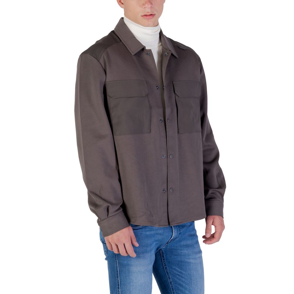 Antony Morato Grünes Denim-Hemd