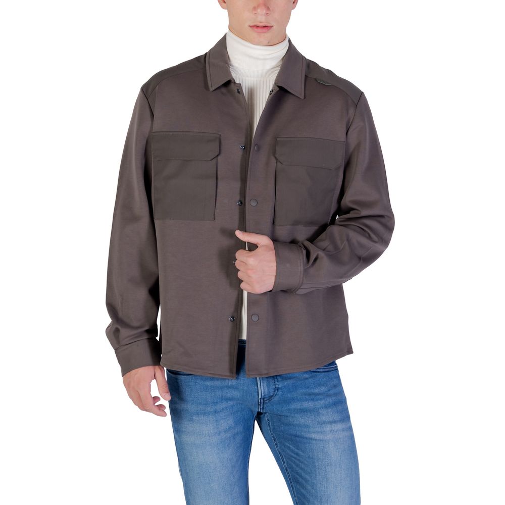 Antony Morato Grünes Denim-Hemd