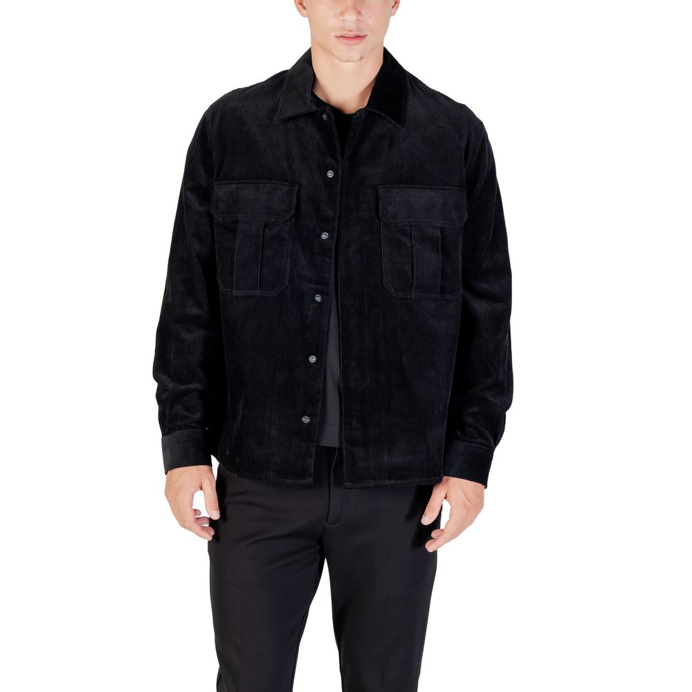 Antony Morato Schwarzes Baumwollhemd